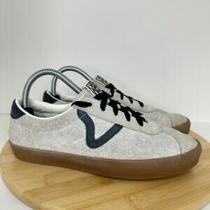 Vans Sport Low Suede Skate Shoes Marshmallow with Gum Sole Mens 7 Womens 8.5
